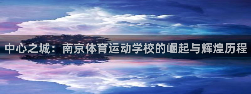 Vsport体育官网：中心之城：南京体育运动学校的崛起与辉煌