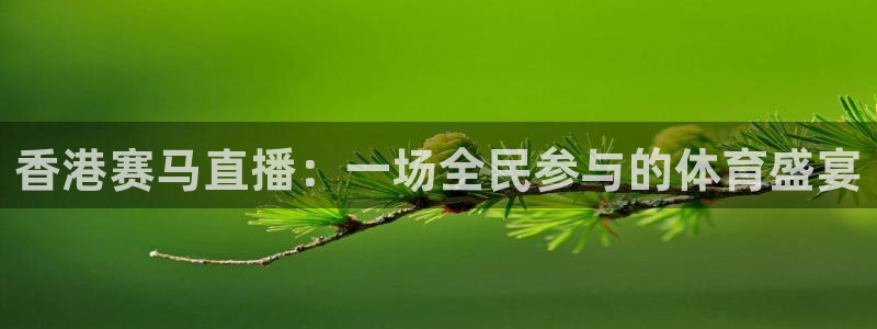 88看球直播高清：香港赛马直播：一场全民参与的体育盛宴